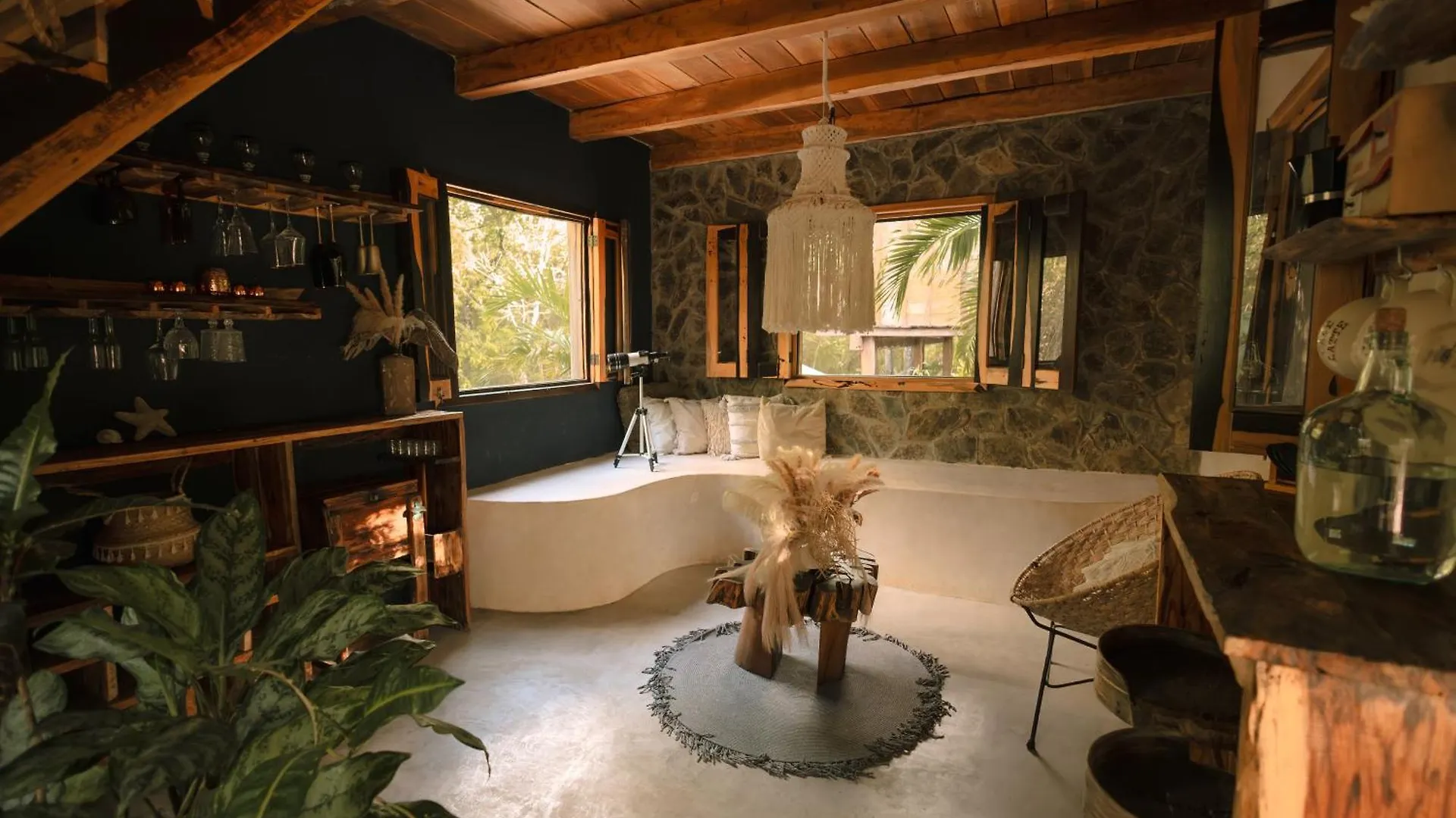 Lodge Villa Anand Ecoaldea à Puerto Morelos Mexique